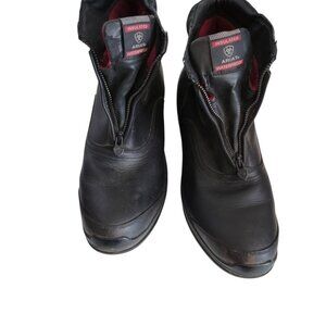 Men's ARIAT Weatherproof Zip Up Boots Insulated Black 11
